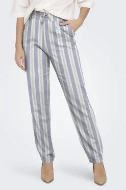 Only Pantal&oacute;n regular fit de lino^Mujer Lino|Pantalones