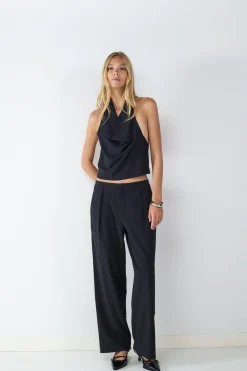 Balmohk Pantal&oacute;n traje raya diplom&aacute;tica^Mujer Pantalones