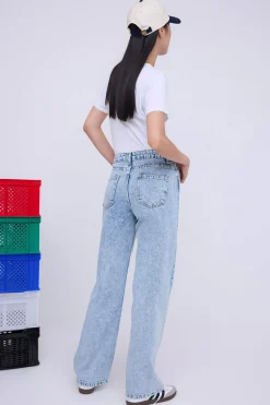 Trendyol Pantal&oacute;n vaquero ancho^Mujer Jeans|Pantalones