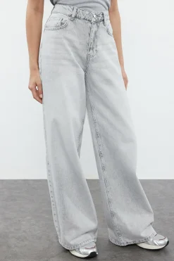 Trendyol Pantal&oacute;n vaquero Palazzo^Mujer Jeans|Pantalones