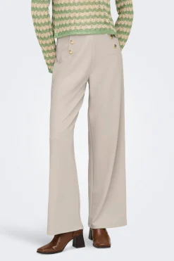 Only Pantal&oacute;n wide con botones^Mujer Pantalones