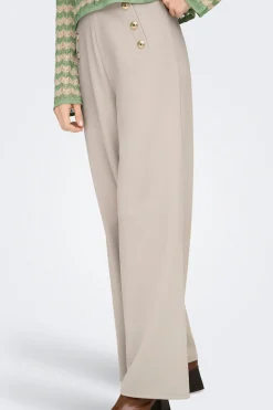 Only Pantal&oacute;n wide con botones^Mujer Pantalones