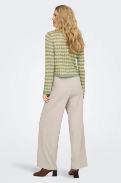 Only Pantal&oacute;n wide con botones^Mujer Pantalones