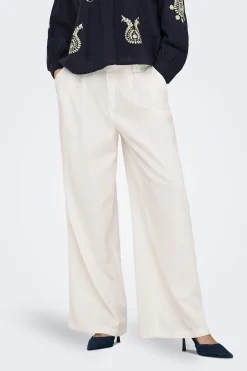 Only Pantal&oacute;n wide de lino^Mujer Lino