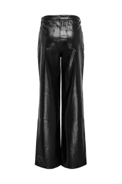 Only Pantal&oacute;n wide leg piel vegana^Mujer Pantalones