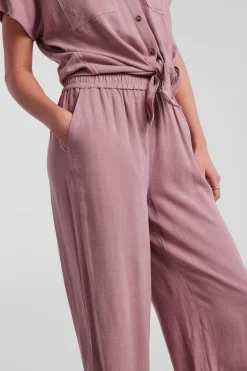 Pieces Pantalon culotte lino^Mujer Pantalones|Total Look