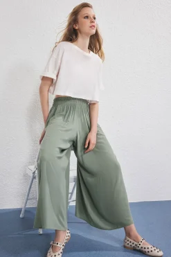 Trendyol Pantalones anchos ligeros^Mujer Pantalones