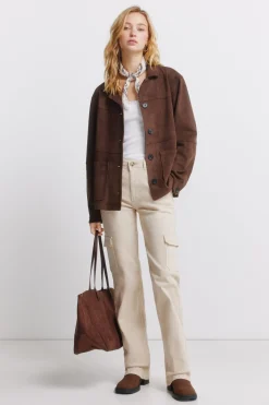 Springfield Pantalones cargo algod&oacute;n^Mujer Pantalones