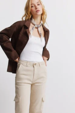 Springfield Pantalones cargo algod&oacute;n^Mujer Pantalones