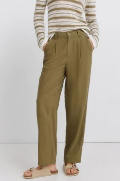 Springfield Pantalones de lino^Mujer Lino|Pantalones