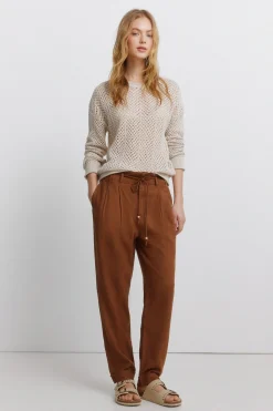 Springfield Pantalones de lino^Mujer Lino|Pantalones