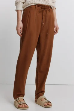 Springfield Pantalones de lino^Mujer Lino|Pantalones