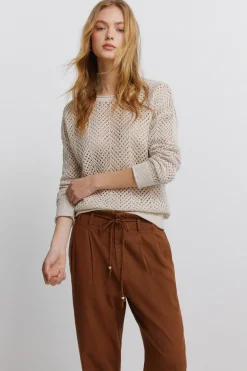 Springfield Pantalones de lino^Mujer Lino|Pantalones