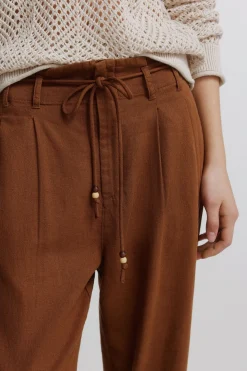 Springfield Pantalones de lino^Mujer Lino|Pantalones