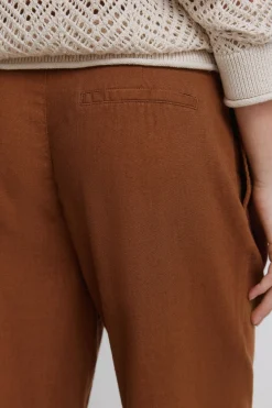 Springfield Pantalones de lino^Mujer Lino|Pantalones