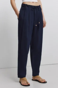 Springfield Pantalones de lino^Mujer Lino|Pantalones