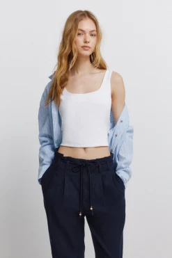 Springfield Pantalones de lino^Mujer Lino|Pantalones