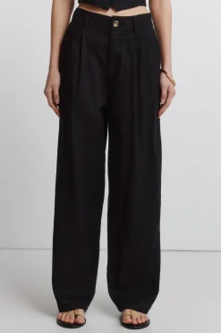 Springfield Pantalones de lino tailoring^Mujer Lino|Pantalones