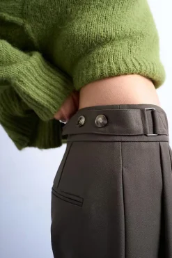 Topshop Pantalones holgados de pierna ancha^Mujer Pantalones