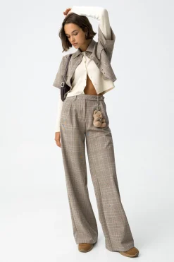 Tiffosi Pantalones Pierna Ancha con Pliegues^Mujer Pantalones