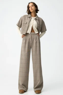 Tiffosi Pantalones Pierna Ancha con Pliegues^Mujer Pantalones