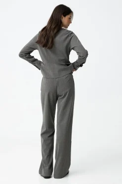 Tiffosi Pantalones Rectos a Rayas^Mujer Pantalones