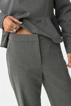 Tiffosi Pantalones Rectos a Rayas^Mujer Pantalones