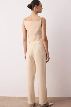 Trendyol Pantalones rectos traje^Mujer Pantalones