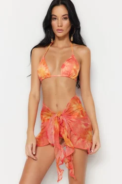 Trendyol Pareo tie-dye volantes^Mujer Faldas|Baño