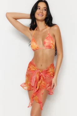 Trendyol Pareo tie-dye volantes^Mujer Faldas|Baño