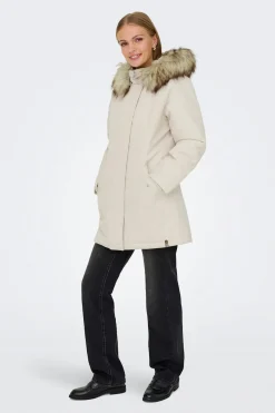 Only Parka con capucha con pelo^Mujer Abrigos