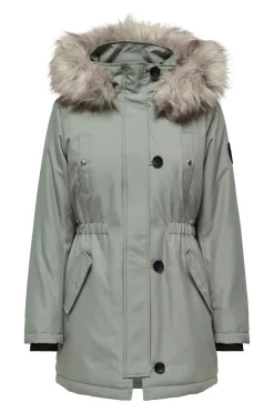 Only Parka con capucha con pelo^Mujer Abrigos