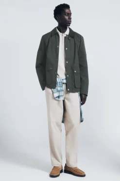 Springfield Parka corta cuello pana^Hombre Abrigos