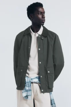 Springfield Parka corta cuello pana^Hombre Abrigos