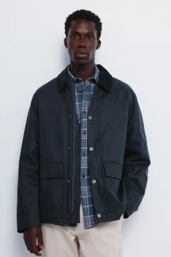 Springfield Parka corta cuello pana^Hombre Abrigos