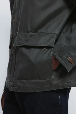 Springfield Parka corta cuello pana^Hombre Abrigos