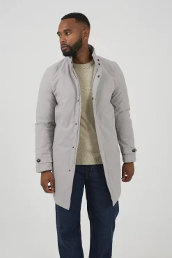 Brave Soul Parka larga cierre cremallera^Hombre Abrigos