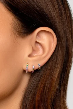 Singularu Pendiente Suelto Aro Cleo M Colors Plata^Mujer Bisutería