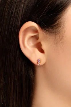 Singularu Pendiente Suelto Sea Seahorse Plata Ba&ntilde;o Oro^Mujer Bisutería