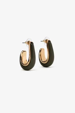 Vilanova Pendientes Curvos con Acrílico^Mujer Bisutería