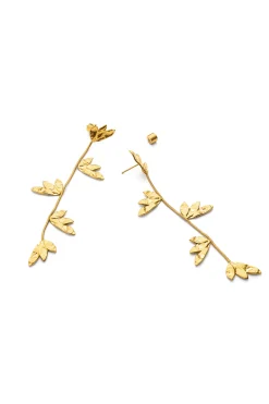 Singularu Pendientes Florenda Acero Ba&ntilde;o Oro^Mujer Bisutería