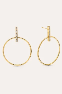 Singularu Pendientes Ophelia Ba&ntilde;o Oro^Mujer Bisutería