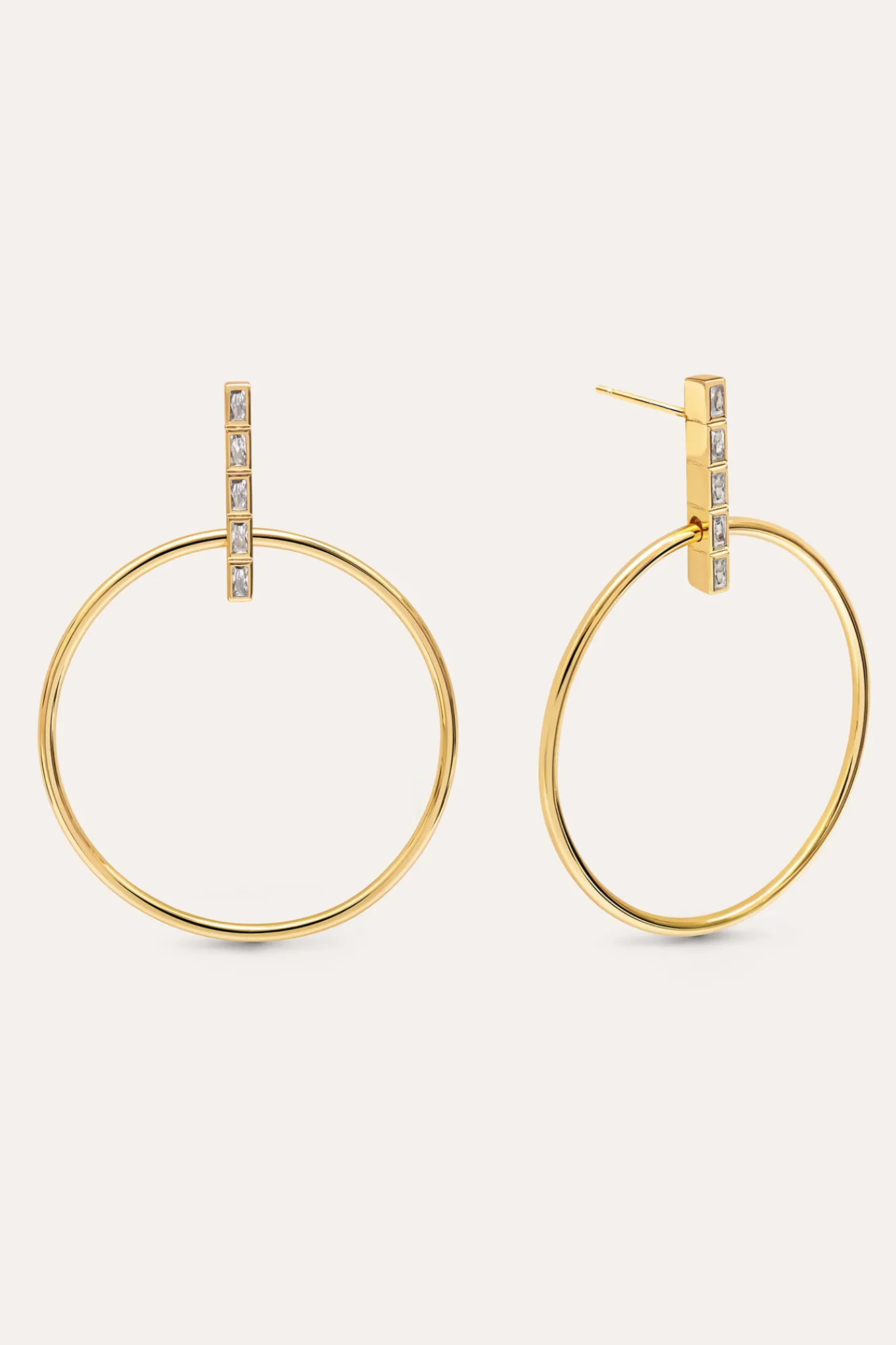 Singularu Pendientes Ophelia Baño Oro^Mujer Bisutería