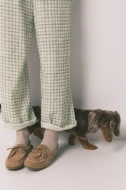 Women'secret Pijama camisero largo 100% algod&oacute;n estampado cuadros^Mujer Pijamas