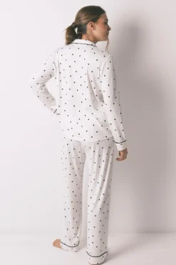 Women'secret Pijama camisero largo estampado corazones^Mujer Pijamas