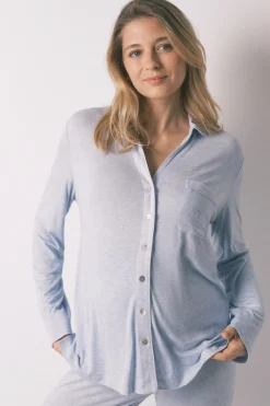 Women'secret Pijama camisero largo "maternity" super soft^Mujer Pijamas