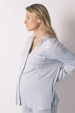Women'secret Pijama camisero largo "maternity" super soft^Mujer Pijamas