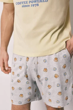 Women'secret Pijama corto hombre 100% algodón Garfield^Hombre Pijamas