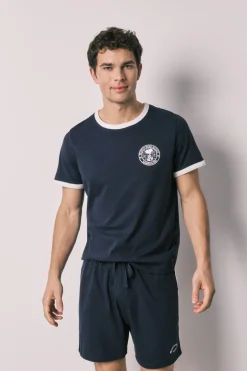 Women'secret Pijama corto hombre 100% algodón Snoopy^Hombre Pijamas