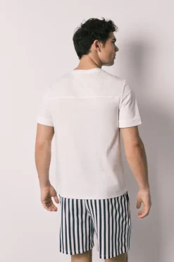 Women'secret Pijama corto hombre 100% algod&oacute;n rayas^Hombre Pijamas
